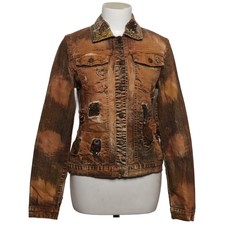 On Parle de Vous, Jeansjacke, Damen, Größe: 38, Braun, Schlangenhaut #CGZ