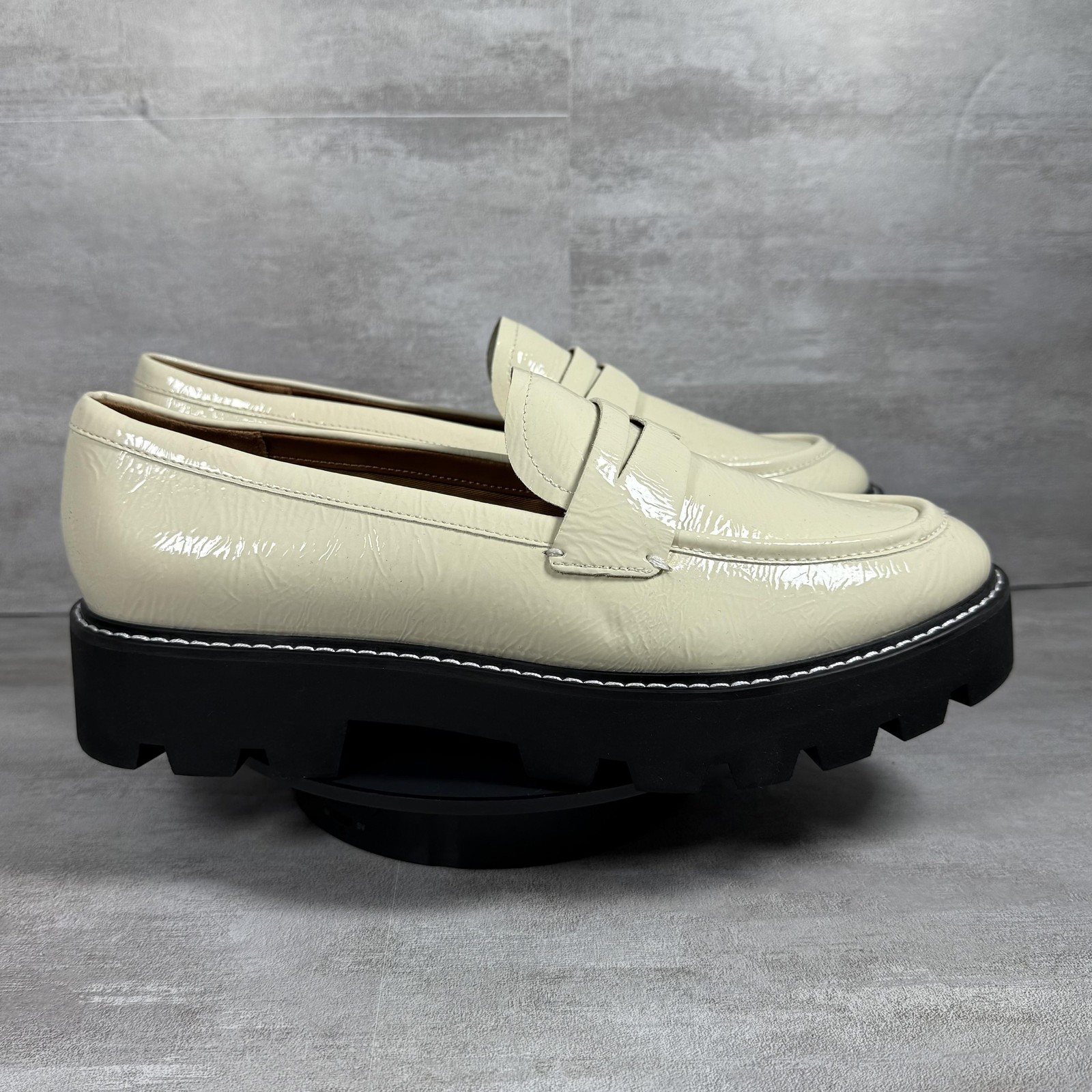 SAOLA Scarpe Franco Sarto mocassini donna taglia 10M suola spessa plateau slip on