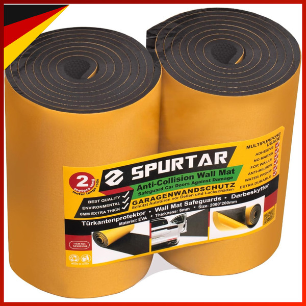 Wandschutz Selbstklebend Schaumstoff 4M X 20Cm X 6,5Mm FüR Garagenwand Schutz-image