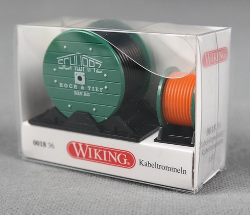 WIKING 001836/0018 36 H0,1:87 Zubehörpackung - Kabeltrommeln "Schwarzbau" NEU! - Picture 2 of 3