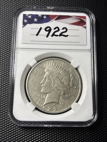 1922 Peace Silver Dollar $1 – BU Details -  Strong Strike - Nice Coin