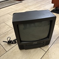 Toshiba 13" CRT TV VCR Combo Retro Gaming TV VHS Player Works MV13K2 Clean 