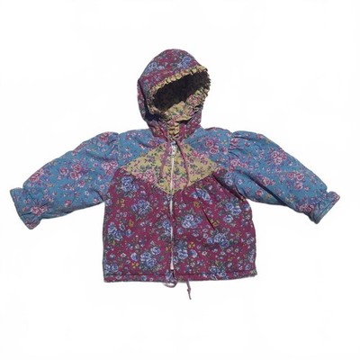 Vintage Toddler Patchwork Zip Jacket Sz 4T