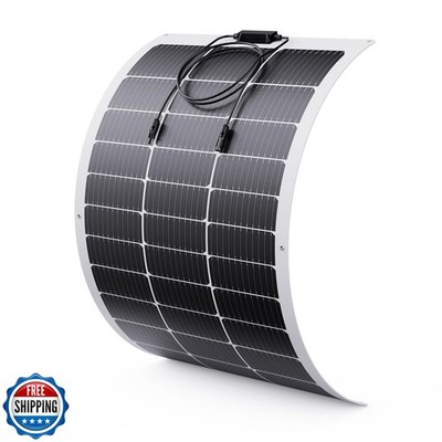 100W Flexible Solar Panel, Ultra Lightweight 100 Watt 12V Portable Solar Pane
