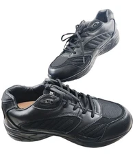 Answer2 554-1 Mens Athletic Lace Shoes Sz 11W EE Black Support Shoes VGC