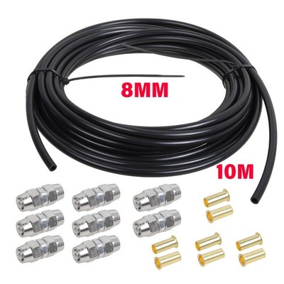 8mm 10 Meter Kraftstoffleitung Stahl Polyamidrohr Benzinleitung Reparatur Set