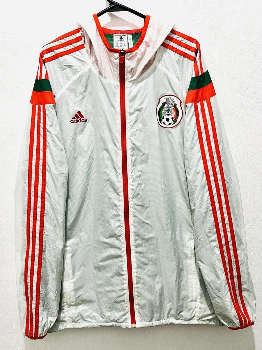 Rare Adidas Mexico 2014 Anthem Jacket Windbreaker Brazil 2014 FIFA