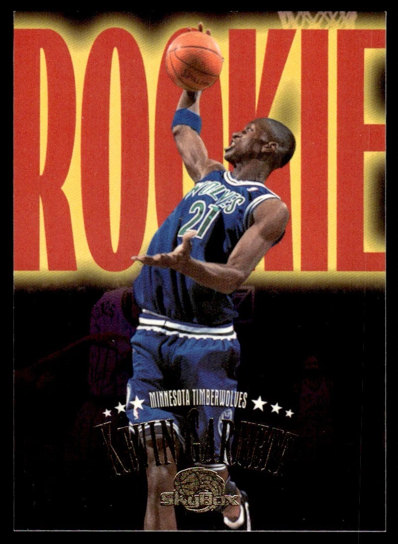SkyBox Kevin Garnett Basketball Rookie Sports Trading Cards