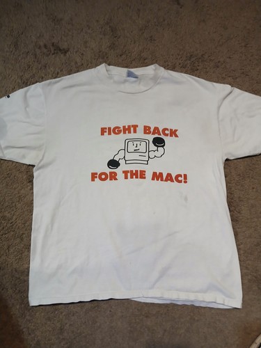 Mackintosh, Vintage 90s Apple Macintosh Computer Tech T Shirt Mens XL White Single Stitch
