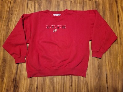 XL Utah Utes Vintage Crewneck Gear Tag 90s Sweatshirt Embroidered