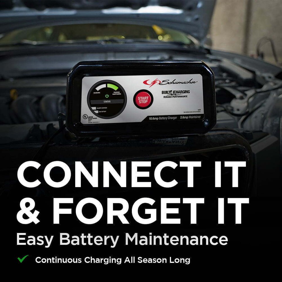 Electric Fully Automatic Battery Charger/Maintainer 10 Amp/2Amp 12V Car