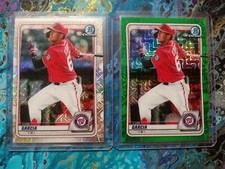 2020 Bowman chrome Green /99Luis Garcia Mega Mojo. + Base Mojo