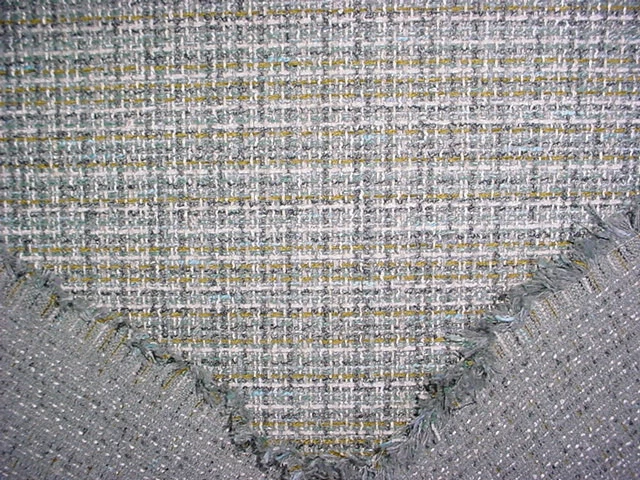 5-7/8Y Romo 7929 Arlo Silver Citron White Textured Tweed Upholstery Fabric - Image 4 of 4
