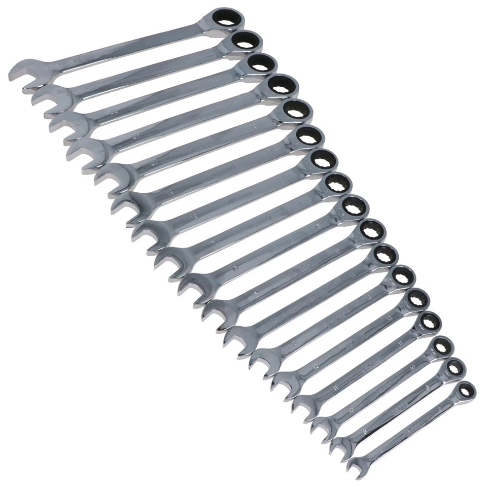 Llave inglesa combinada de trinquete de engranaje métrico de 17 piezas 72 die... - Imagen 4 de 4