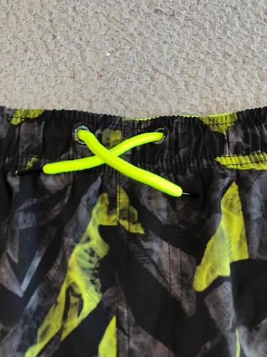 Spyder Swim Trunks Youth XL 18/20 Black Yellow Elastic Waist Pocket Stretch Logo - Picture 5 of 19