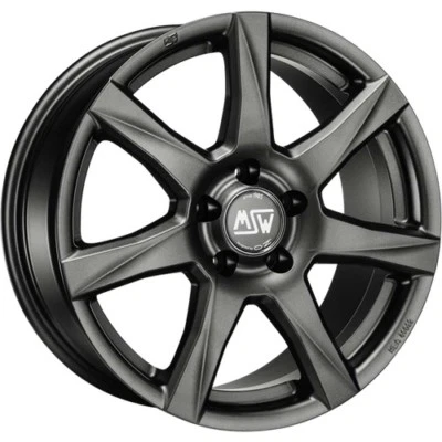 MSW 77 smart 453 Winterreifen Winterräder 15 Zoll Alufelgen grau Continental - Bild 1 von 3