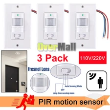 in-Wall PIR Motion Sensor Light Switch, Occupancy Sensor Switch, On/Off Override