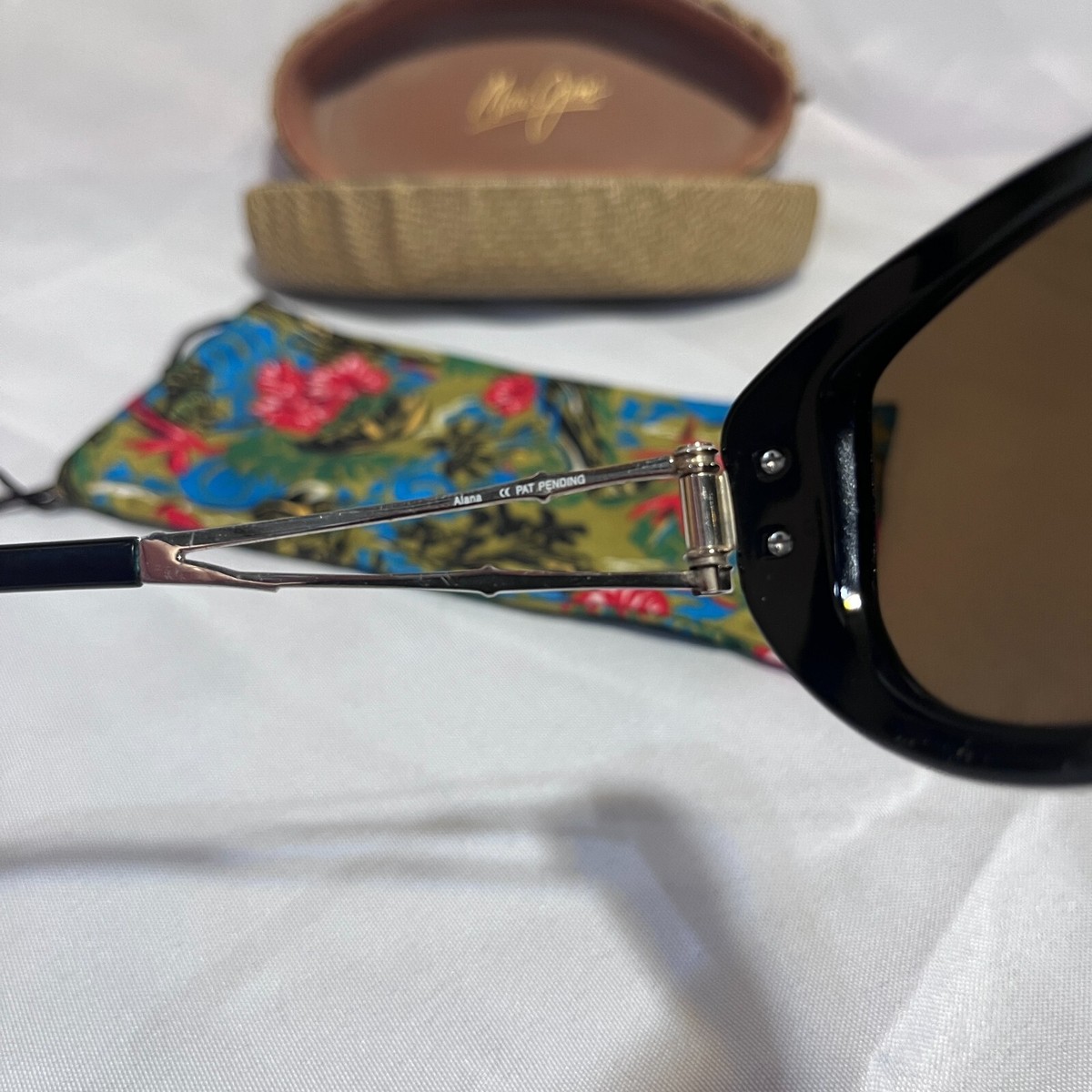 MAUI JIM ALANA MJ 215-16 BLACK GOLD BRONZE POLARIZED WOMENS  display picture 3