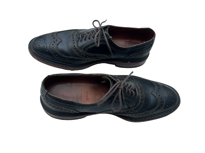 ALLEN EDMONDS McTavish Size 9 Black Leather Oxford Lace Up 
