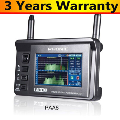 PHONIC PAA6 Dual-CH Audio Spectrum Analyzer Support Balanced XLR Input / Output