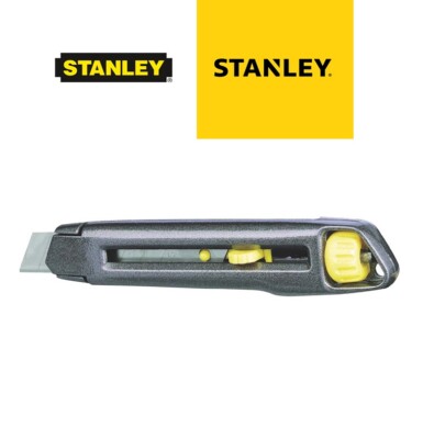 STANLEY Cuttermesser Interlock 0-10-018 druckgegossener Metallkorpus 18mm 165mm