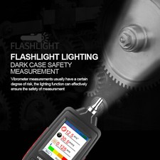 WT63B LCD Digital Vibration Meter Vibrometer Acceleration Displacement Tester US