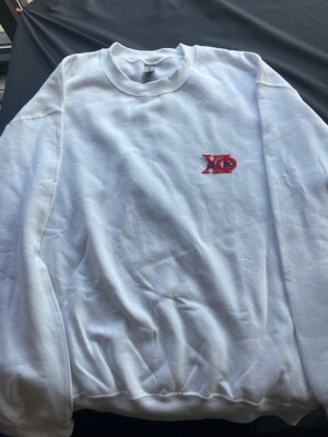 Chi Phi White Crewneck w/Embroidered Letters sz 2XL