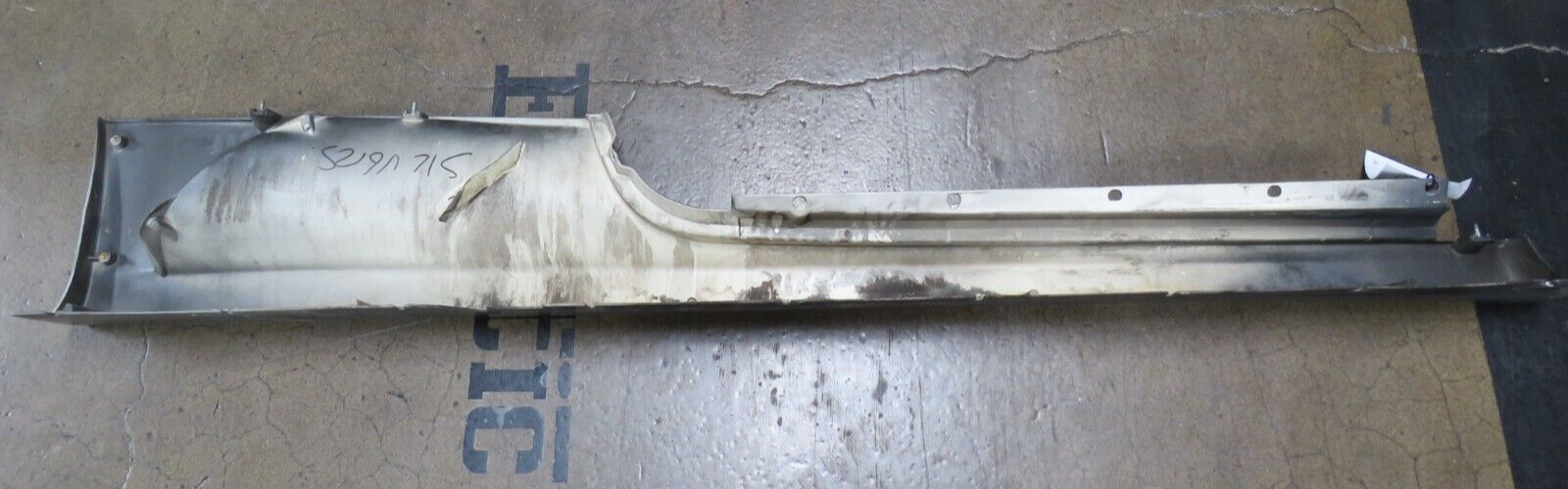 Ferrari F430, LH, Left, Rocker Panel Moulding, Grey, Dmg, Used, P/N 69832010