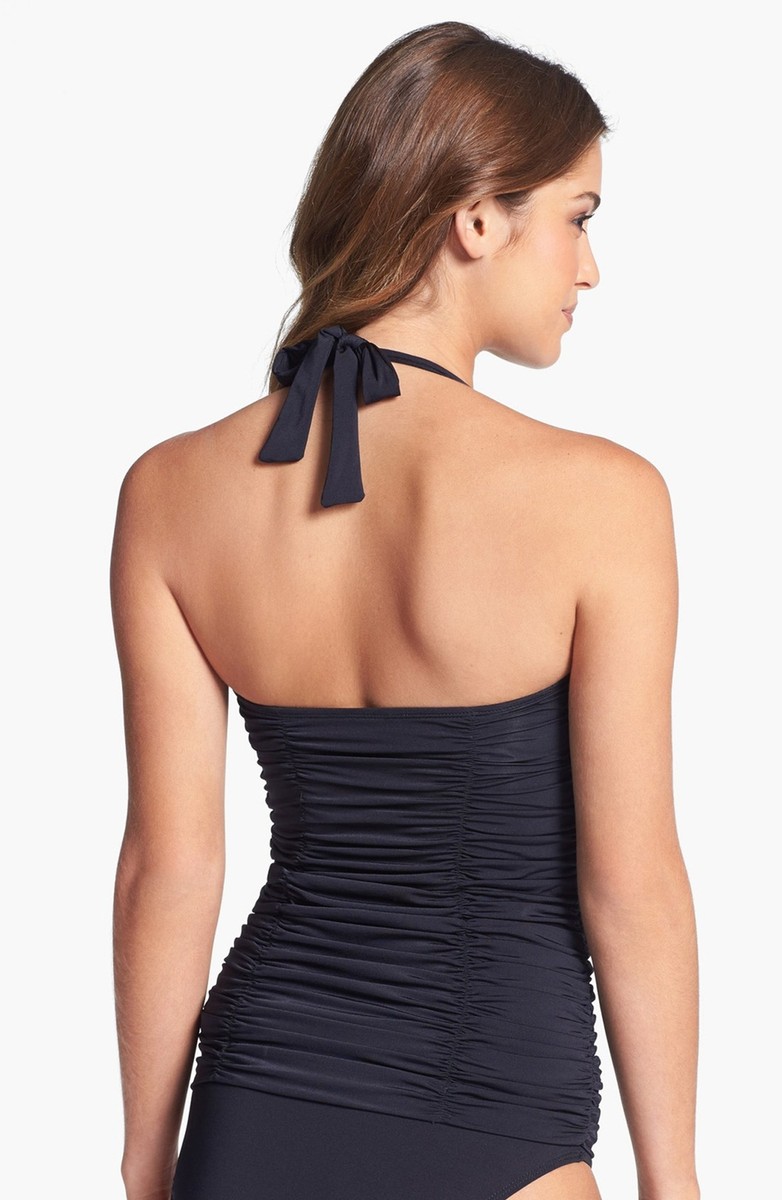 Vitamin A Madeline Tankini Top SZ S Navy | eBay
