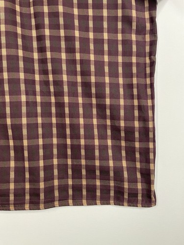 AQUASCUTUM OF LONDON Short Sleeve House Check Shirt | Brown Purple | Medium - Picture 10 of 15