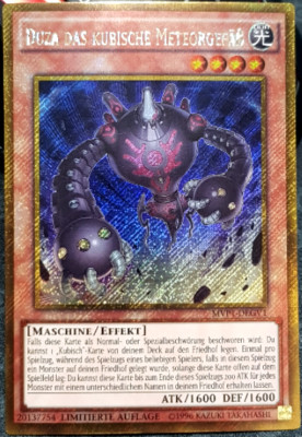 Yu-Gi-Oh! Duza das kubische Meteorgefäß - Gold Secret Rare - PROMO
