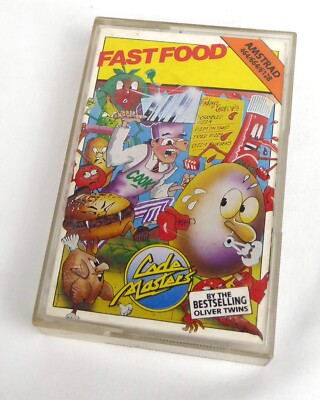 Schneider CPC 464 Amstrad in OVP -- FAST FOOD (Codemasters) -- Tape