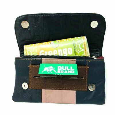 Soft Genuine Smoke Tobacco Pocket Pouch Case Real Leather Lining - Foto 13