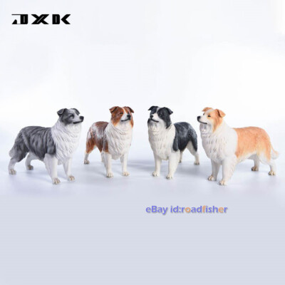 JXK 1/6 Border Collie Borderllie Dog Figure Animal Model Collector