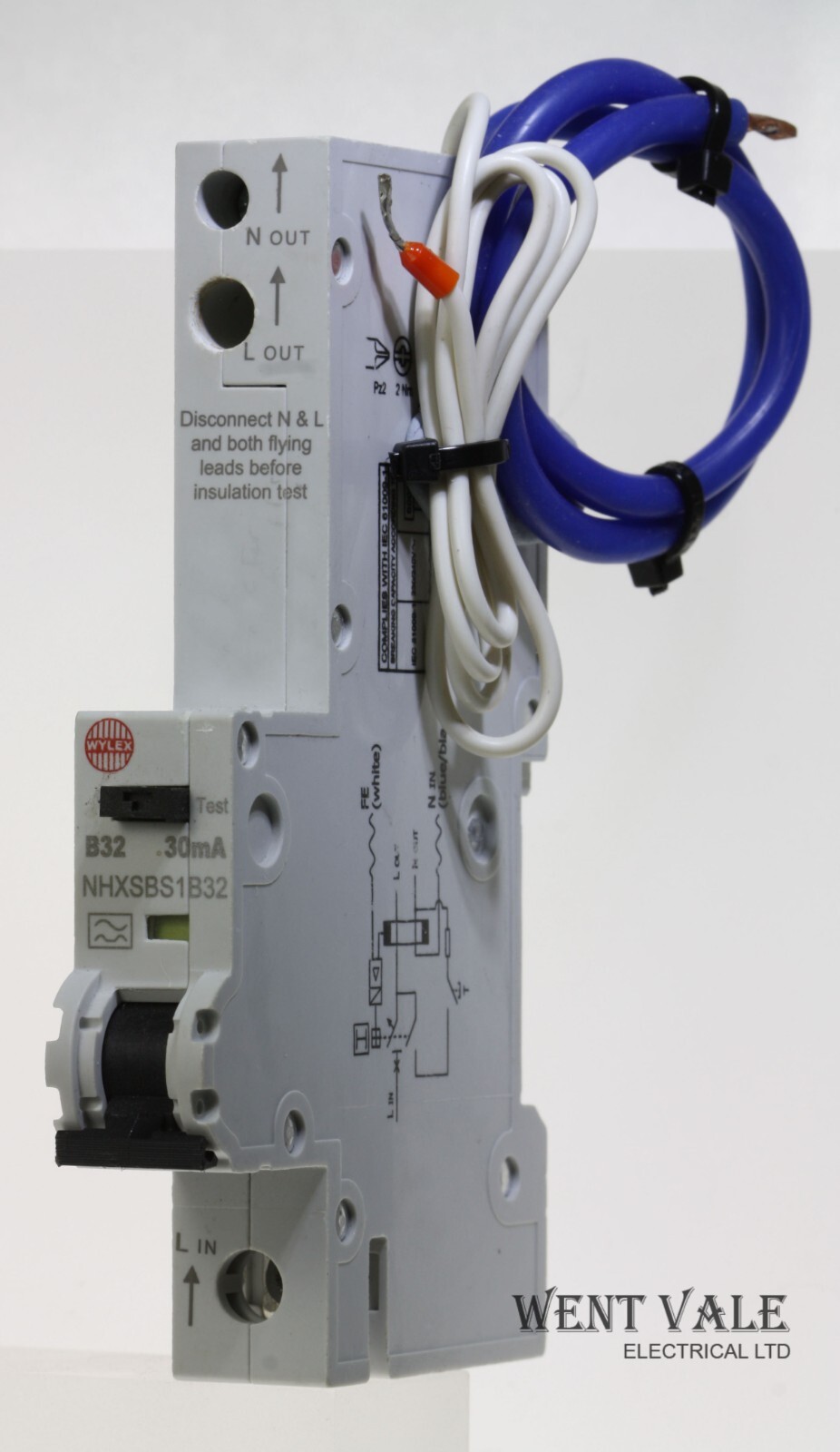 Wylex NH Range - NHXSBS1B32 - 32a 30mA Type B Single Pole Class A RCBO Used