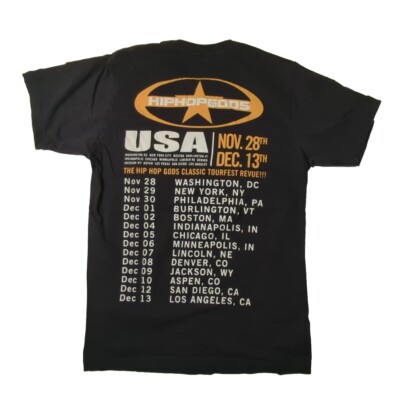 PUBLIC ENEMY M Hip Hop Gods Classic Tour T SHIRT X-Clan Monie Love