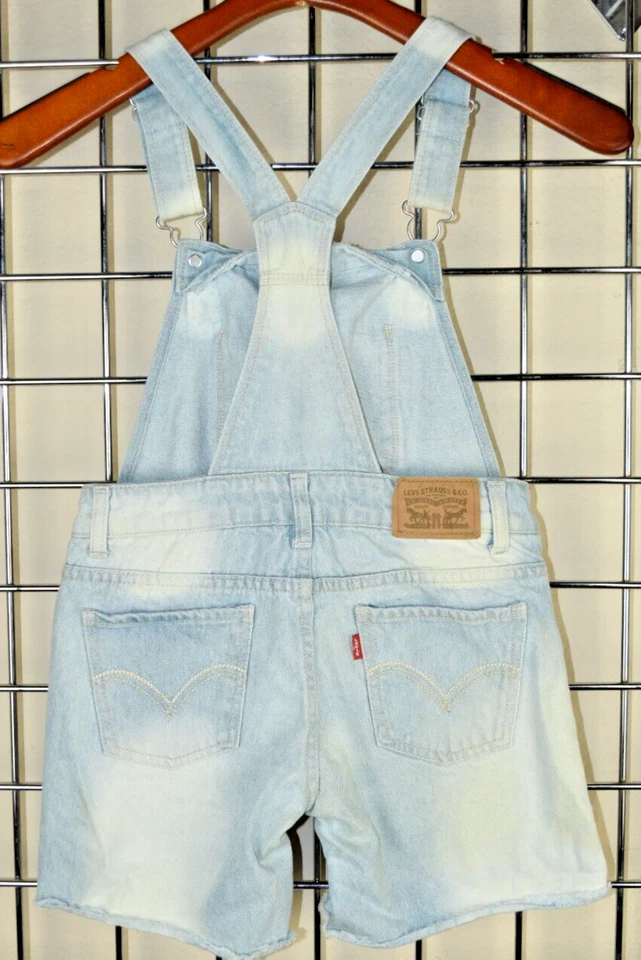 Vintage Levis Denim Shortal Size 8 S/M 90s Light Blue Wash White Rabbit Color - Image 3 of 4