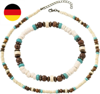 Ketten FüR Damen Surfer-Halskette Mit Kokosperlen, Herren-Surfer-Halskette, Holz