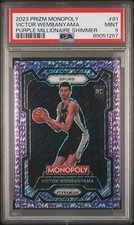 Victor Wembanyama Purple Millionaire Shimmer #1/50 Holy Grail of cards jersey #!