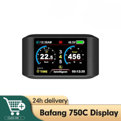 750C LCD Display with 5 Pin Waterproof Connector for Bafang Motor Conversion Kit