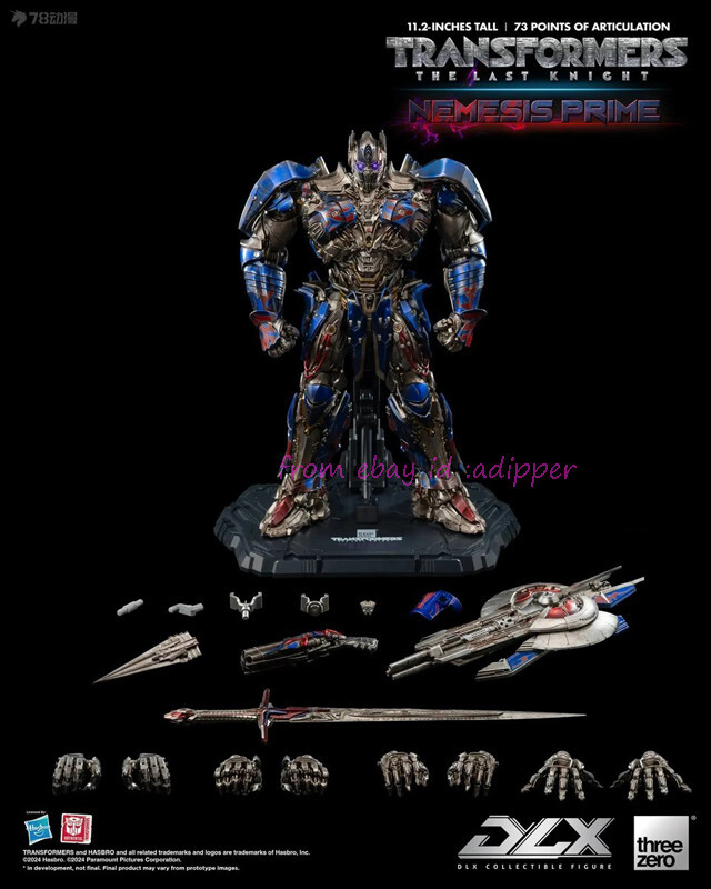 Perfect Threezero Dlx The Last Knight Nemesis Prime Christmas