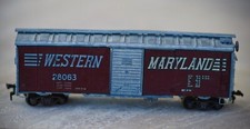 VINTAGE Athearn Roundhouse WESTERN MARYLAND Box Car 28063 HO Made in USA 1950's