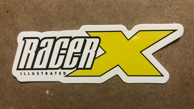 Racer X sticker/decal. 3 x1 . Free Ship W/Tracking  Self Adhesive Glossy Finish