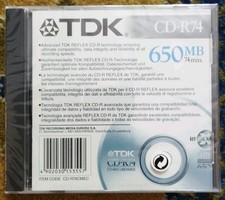 TDK CD-R74 650MB, Reflex X, Metallic Disc in OVP