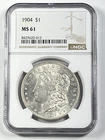 1904 Morgan Dollar : NGC MS61