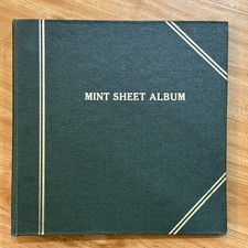 Expandable 3-Post Mint Sheet Album Used with 90 Single Pocket Glassine Pages