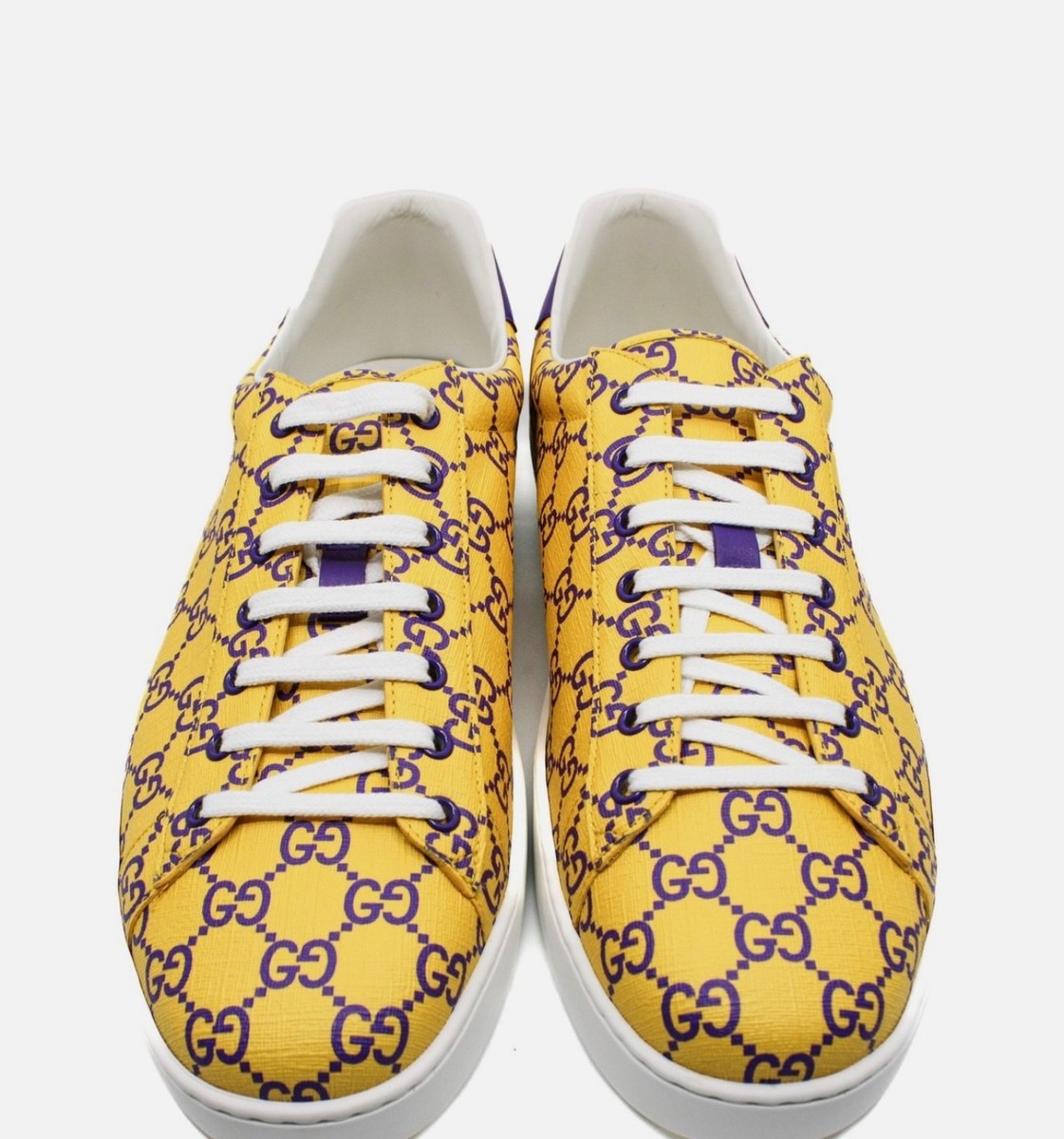 💎 Gucci Sneakers Ace Purple/Yellow Supreme Joy USA size 10.5 | eBay