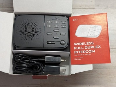 HOSMART HY-812 Wireless Full Duplex Intercom System Black 2 Pack