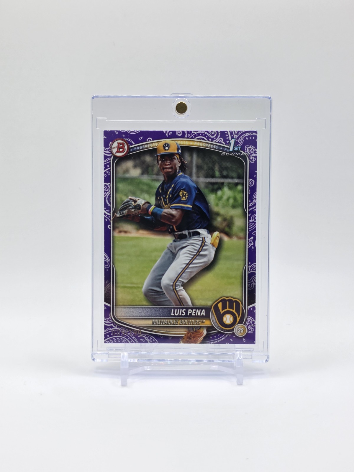 2025 Bowman - Prospects Luis Pena #BP-38 Purple Pattern /199 (RC)