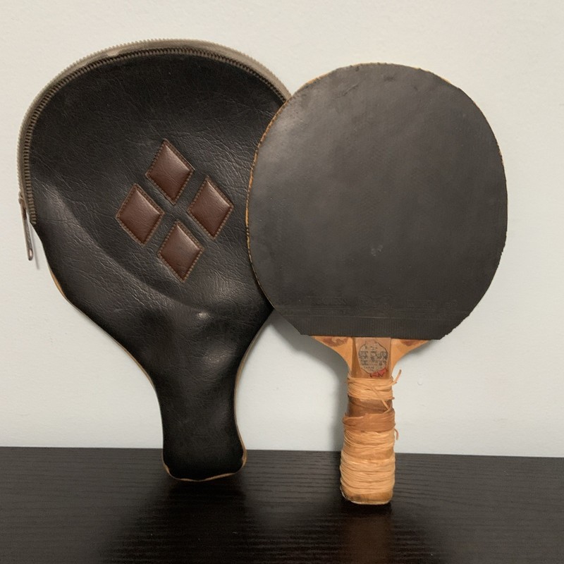 Butterfly Ping Pong/ Table Tennis Paddle With Case Vintage